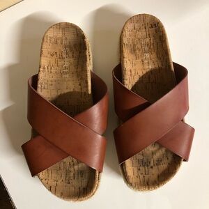 Esprit Blanca Slides In Euc. Size 6M Color: Brown